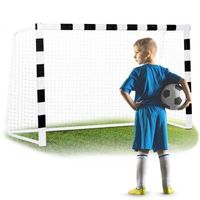 porteria de futbol 180 x 120 x 60 cm ns-464 blanco y negro