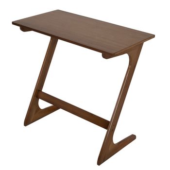 Costway Mesa Auxiliar de Bambú para Sofá con Amplia Superficie Escritorio para Portátil que Ahorra Espacio Montaje Rápido de Aperitivos Café