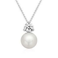 cadena plata 925 incl colgante plata con perla