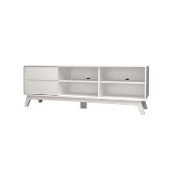 Mueble Bajo Tv Dn Cabinet 2 Cajones, Blanco 151x53 Cm