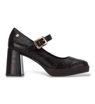 Carmela para mujer. 16430402-MARRON Zapatos 164304 marrón (40), 5 a 8cm, Hebilla, Casual, Clásico