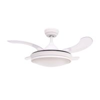 ventilador de techo con luz led 36w y aspas plegables retractiles cct