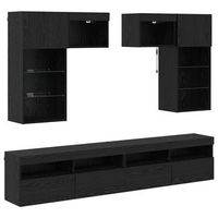 unidades de pared para tv 6 uds roble artisan vidaxl