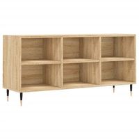 mueble de tv madera de ingenieria roble sonoma 1035x30x50 cm vidaxl