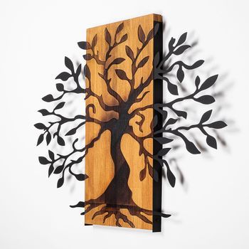Decoración Pared De Madera Ma-305 Nogal Negro 58x80 Cm