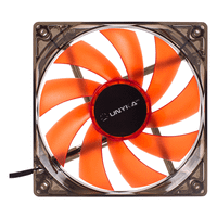 ventilador caja auxiliar led 120 x 120 mm led red