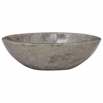 Lavabo De Baño Moderno | Lavabo Gris Mármol 53x40x15 Cm