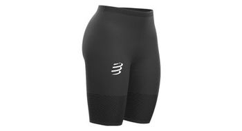 Pantalon corto mujer compressport run under control negro
