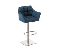 taburete de bar damaso en tela 45x64x88-113 cm