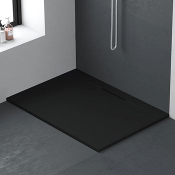 Plato De Ducha Resina Lyra Negro  85x200cm