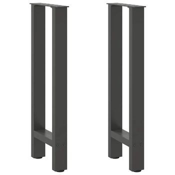 Patas Para Consola Antracita (2 Unidades, 28 X 72-73 Cm, Acero) Vidaxl