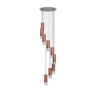 lampara colgante bisel 9 luces