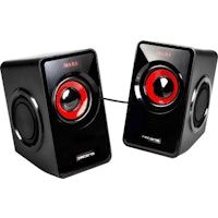 Mars Gaming MS1 10W Negro, Rojo altavoz