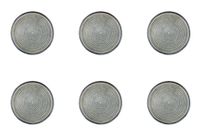 plato o17cm - 6 piezas - gris