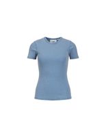 camiseta jack  jones jxfrankie wash ss mujer azul