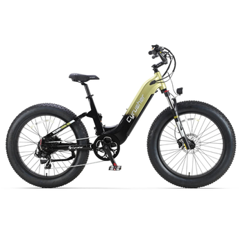 Bicicleta Eléctrica Cyrusher Roam, Todo Terreno, Batería De 52 V Y 15,6 Ah, Gris