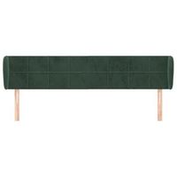 cabecero cama mueble de dormitorio de terciopelo verde oscuro 183 x 23 x 7888 cm verde m020008593