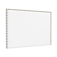 la web del colchon -cabecero tapizado tachuelas para cama de 210 220 x 120 cms blanco