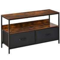 mueble de tv 98x29x56 cm marronrustico