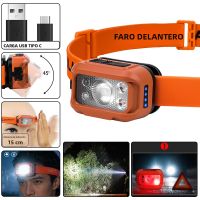 nuevo faro de induccion con carga usb pantalla digital ligero para exteriores con led