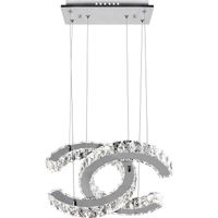 colgante argon 1x48w led 3840lm 3000k l47xan30xalregcm transparente