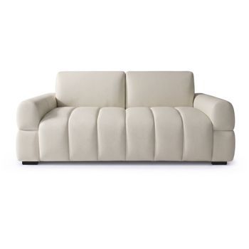 Sofá Cama Convertible  - Colchón De 18 Cm - Ancho De La Superficie De Descanso: 140 Cm - 3 Plazas - Beige
