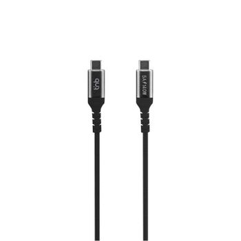 Cable USB-C TnB TCUSBC140W 140 W Trenzado 2 m Negro