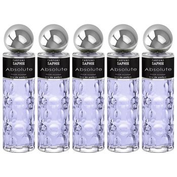 Pack De 5 Eau De Parfum Hombre Saphir Absolute 200 Ml