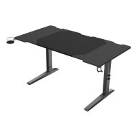 mesa gaming genesis holm modular 140cm mdf y acero altura ajustable led y gestion de cables