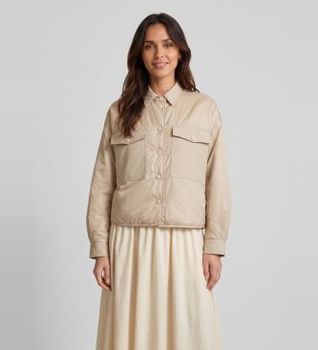 Weekend Max Mara para mujer. 2625486041650 Chaquetón Acolchado Sughero beige (38), Casual, Poliéster