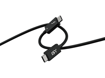 Cable - ISY IUC-1030, USB-C a Thunderbolt 4, 0.8m, 40 Gbps, 8K@60Hz, Negro