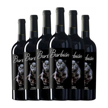 Covitoro Vino Tinto Barbián Toro Roble 75 Cl 14% Vol. (pack De 6 Unidades)