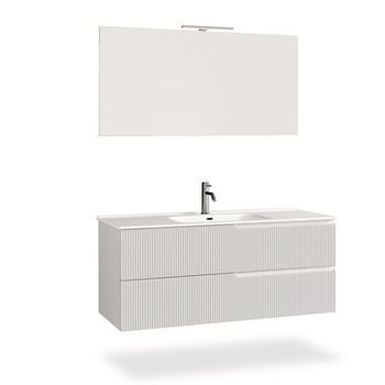 Composición Baño 4 Piezas Venere Blanco Mate En Mdf