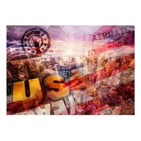 papel pintado 3d - nueva york - tema patriotico 150x105 cm