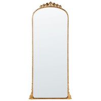 espejo decorativo de pared estilo glamour decoracion colgante 51x 114 cm dorado livry