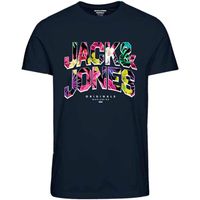 jack  jones camiseta 12240210 jorbooster tee ss crew neck drop 6 jnr navy blazer para nino