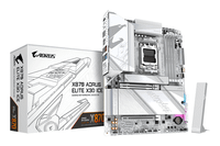 placa amd gigabyte x870 aorus elite x3d ice placa base - compatible con procesadores amd ryzen 9000 vrm digital de 1622 fases hasta 9000hz d