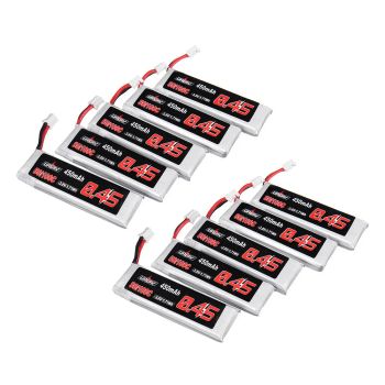 10Pcs URUAV 3.8V 450mAh 50/100C 1S HV 4.35V Batería de Lipo PH2.0 para Emax Tinyhawk Happymodel Snapper7