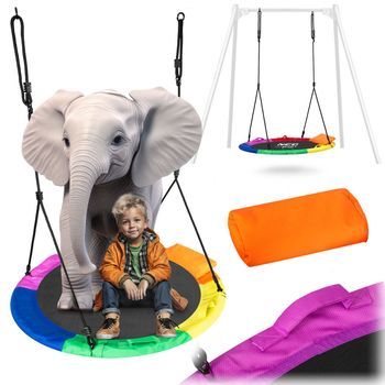 Columpio Nido De Cigüeña Multicolor Swingo Xxl 110 Cm