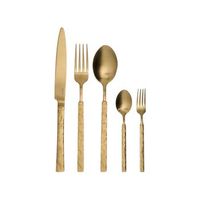 cuberteria moderna de 30 piezas para cualquier ocasion cuchillo tenedor cuchara cucharilla tenedor para pasteles acero inoxidable dorado bigoli