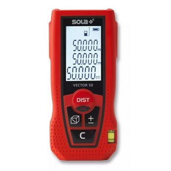 Medidor Láser Con Alcance Hasta 50 M Sola Vector50