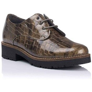 Pitillos Zapatos Bajos Blucher de piel Charol Coco para mujer