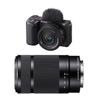 camara mirrorless sony alpha zv-e10 ii 26mp 4k 16-50mm  55-210mm wifi usb-c