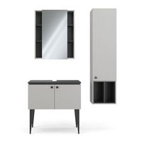 conjunto de muebles de bano gerta 3 partes mueble alto 1 puerta vicco