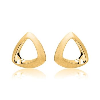 Pendientes de plata chapados en oro 925