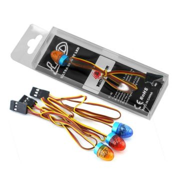 Luces intermitentes multicolores RS Red Spider para coches RV 1/10, camiones escaladores 1/8, tractores Tamiya 1/14, exc