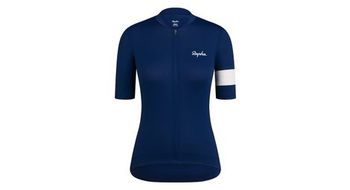 Maillot ligero rapha core azul blanco maillot de manga corta para mujer