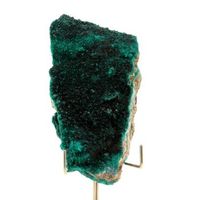 dioptasa - piedra natural de la republica del congo mindouli - cristal verde esmeralda poderoso sanador emocional  3315 ct - certificado de