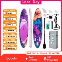 tabla de paddle surf inflable funwater tabla sup antideslizante de 320r385 cm tabla de paddle surf portatil inflable para surf turismo pesca yoga y deportes acuaticos