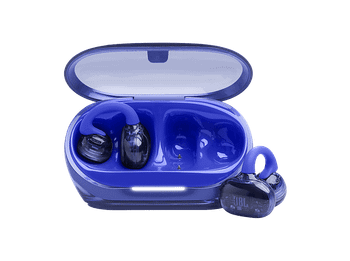 Auriculares True Wireless - JBL Soundgear Clips, 32h Autonomía, 4 Micrófonos, IP54, Conexión Multipunto y Emparejamiento Rápido, Azul